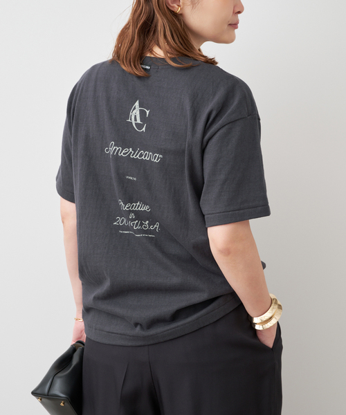 追加【AMERICANA/アメリカーナ】AMRCNA TEE（Tシャツ/カットソー