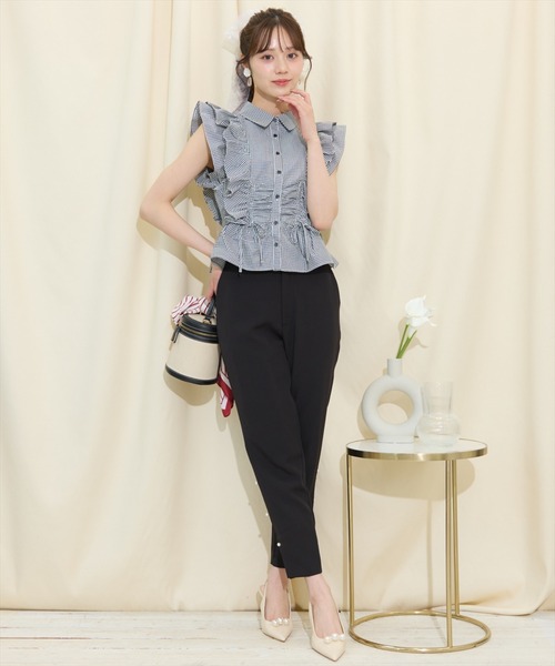 WILLSELECTION（ウィルセレクション）の「パールデザインテーパードパンツ（その他パンツ・レディース・オフホワイト/ピンク/ミント/ブラック・S/M）」の18枚目の写真