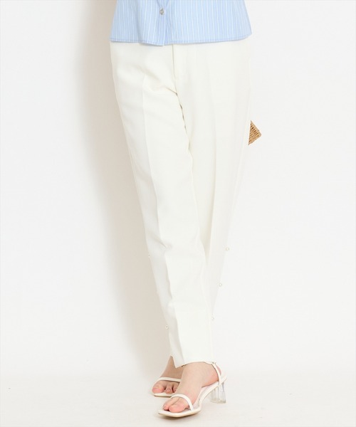 WILLSELECTION（ウィルセレクション）の「パールデザインテーパードパンツ（その他パンツ・レディース・オフホワイト/ピンク/ミント/ブラック・S/M）」の20枚目の写真