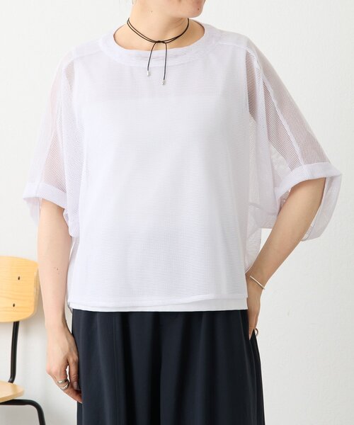 BEARDSLEY（ビアズリー）の「カラミプルオーバー（Tシャツ/カットソー・レディース・ブラック/グレー/キャメル/ホワイト・FREE）」の2枚目の写真