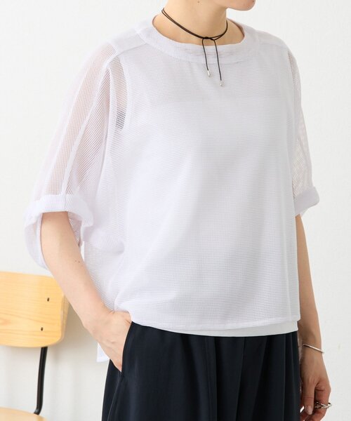 BEARDSLEY（ビアズリー）の「カラミプルオーバー（Tシャツ/カットソー・レディース・ブラック/グレー/キャメル/ホワイト・FREE）」の6枚目の写真