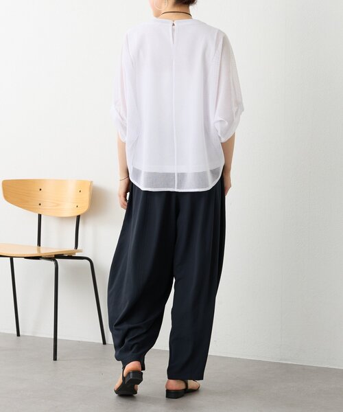 BEARDSLEY（ビアズリー）の「カラミプルオーバー（Tシャツ/カットソー・レディース・ブラック/グレー/キャメル/ホワイト・FREE）」の12枚目の写真