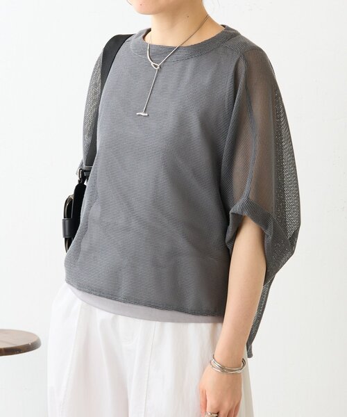 BEARDSLEY（ビアズリー）の「カラミプルオーバー（Tシャツ/カットソー・レディース・ブラック/グレー/キャメル/ホワイト・FREE）」の16枚目の写真