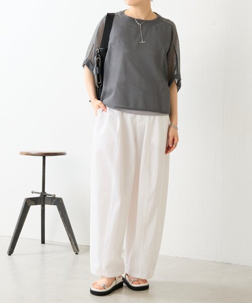 BEARDSLEY（ビアズリー）の「カラミプルオーバー（Tシャツ/カットソー・レディース・ブラック/グレー/キャメル/ホワイト・FREE）」の19枚目の写真