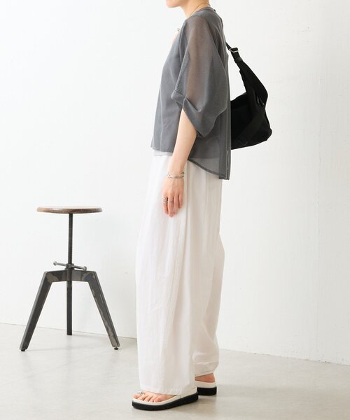 BEARDSLEY（ビアズリー）の「カラミプルオーバー（Tシャツ/カットソー・レディース・ブラック/グレー/キャメル/ホワイト・FREE）」の20枚目の写真