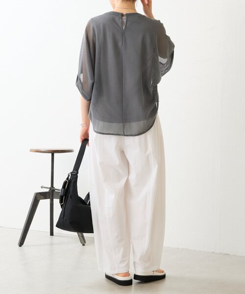 BEARDSLEY（ビアズリー）の「カラミプルオーバー（Tシャツ/カットソー・レディース・ブラック/グレー/キャメル/ホワイト・FREE）」の21枚目の写真