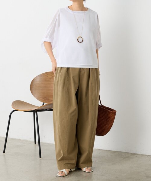 BEARDSLEY（ビアズリー）の「カラミプルオーバー（Tシャツ/カットソー・レディース・ブラック/グレー/キャメル/ホワイト・FREE）」の10枚目の写真