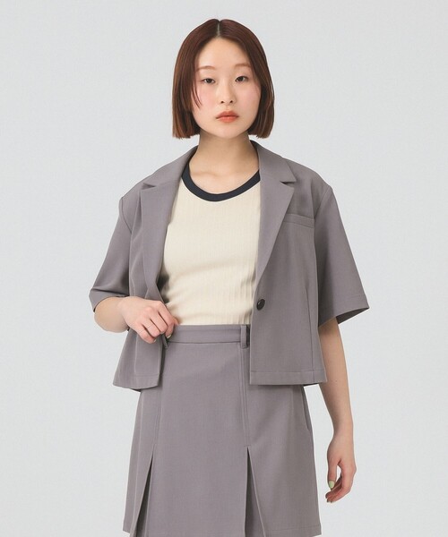 Ray BEAMS(レイビームス)の「リブ リンガー タンクトップ(タンクトップ・レディース・ナチュラル/ワイン/ネイビー・ONE SIZE)」の5枚目の写真