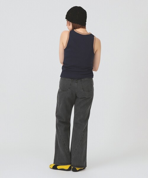 Ray BEAMS(レイビームス)の「リブ リンガー タンクトップ(タンクトップ・レディース・ナチュラル/ワイン/ネイビー・ONE SIZE)」の10枚目の写真