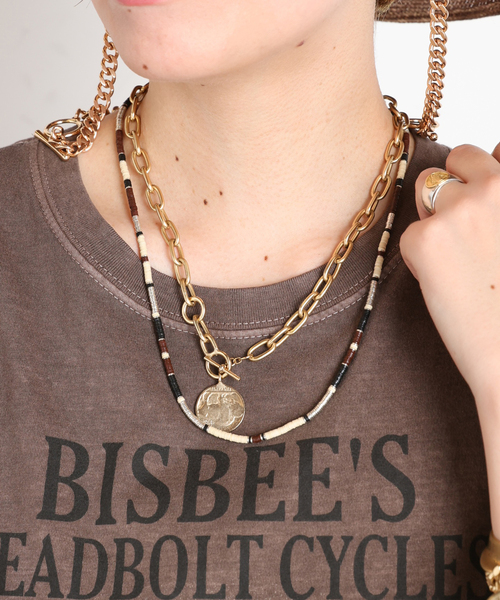 AP STUDIO(エーピーストゥディオ)の「【JANIS SAVITT/ジャニス・サビット】lariat coin Necklace(ネックレス・レディース・ゴールド・FREE)」の1枚目の写真