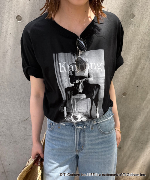 GOOD ROCK SPEED(グッドロックスピード)の「《WEB限定/追加2》GOOD ROCK SPEED SLOBE別注 LIFE PC PHOTO TEE1(Tシャツ/カットソー・レディース・ホワイト/ブラック・FREE)」の20枚目の写真