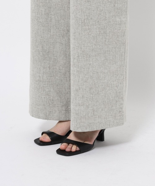 mysty woman（ミスティウーマン）の「リネンライクサロペット 678991（サロペット/オーバーオール・レディース・ブラック/グレー・FREE）」の13枚目の写真