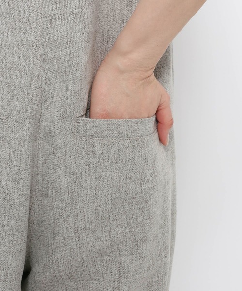 mysty woman（ミスティウーマン）の「リネンライクサロペット 678991（サロペット/オーバーオール・レディース・ブラック/グレー・FREE）」の16枚目の写真