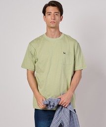 ワンポイント刺しゅう ポケット Tシャツ