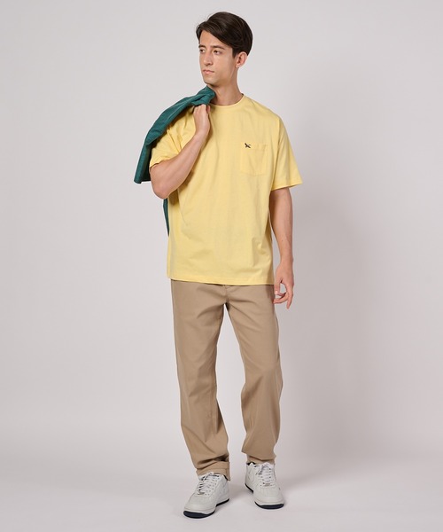 Eddie Bauer（エディーバウアー）の「ワンポイント刺しゅう ポケット Tシャツ（Tシャツ/カットソー・メンズ・オレンジ/ホワイト/ブラック/イエロー/ネイビー/セージグリーン・S/L/M/XXL/XL）」の16枚目の写真
