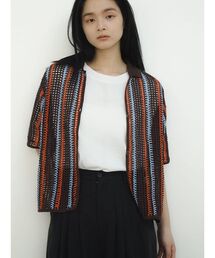 Crochet knit polo