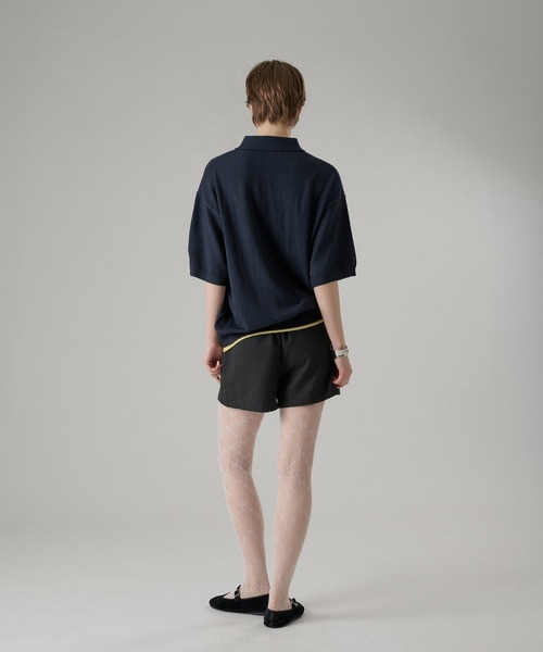 ONCILY(オンシェリー)の「LAYERED COLOR BOTTON KNIT POLO / レイヤードカラーボタンニットポロ(ポロシャツ・メンズ・ネイビー/グレー系その他/ライトブルー/チャコールグレー・SMALL/MEDIUM/LARGE)」の10枚目の写真