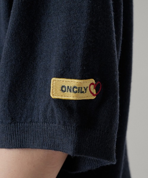 ONCILY(オンシェリー)の「LAYERED COLOR BOTTON KNIT POLO / レイヤードカラーボタンニットポロ(ポロシャツ・メンズ・ネイビー/グレー系その他/ライトブルー/チャコールグレー・SMALL/MEDIUM/LARGE)」の7枚目の写真