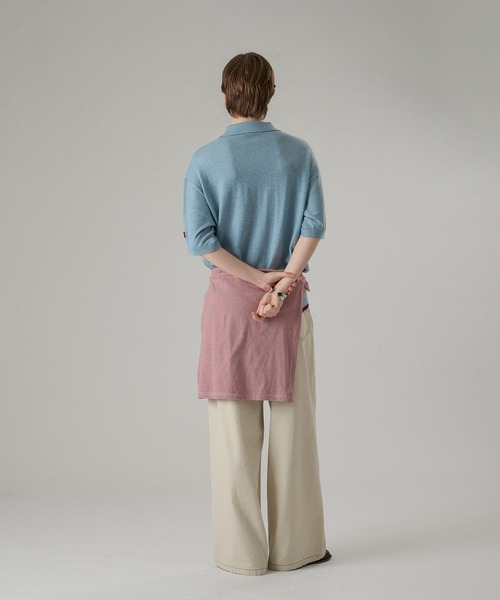 ONCILY(オンシェリー)の「LAYERED COLOR BOTTON KNIT POLO / レイヤードカラーボタンニットポロ(ポロシャツ・メンズ・ネイビー/グレー系その他/ライトブルー/チャコールグレー・SMALL/MEDIUM/LARGE)」の22枚目の写真