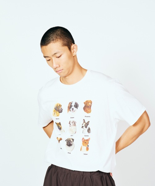 JERZEES(ジャージーズ)の「JERZEES ジャージーズ / "9 DOGS"SS TEE(Tシャツ/カットソー・メンズ・ホワイト/ブラック・MEDIUM/LARGE/X-LARGE)」の14枚目の写真