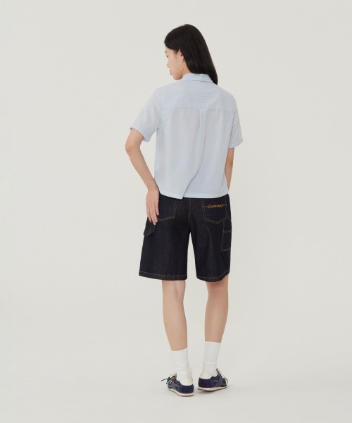 COVERNAT WOMAN（カバーナットウーマン）の「ウーマンストライプハーフシャツアイボリー（シャツ/ブラウス・レディース・その他・WS/WM）」の9枚目の写真