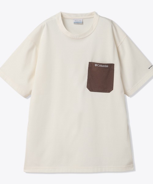Columbia(コロンビア)の「コロンビア Columbia ヤングストリートショートスリーブクルー(Tシャツ/カットソー・メンズ・ブラウン/アイボリー/ホワイト×ブルー/ブラック/ブラック×ブルー・LL/S/M/L)」の2枚目の写真