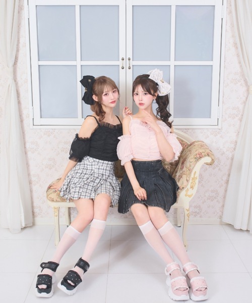 LAFARY（ラファリー）の「オフショルチュールトップス（その他トップス・レディース・ベージュ/ブラック/ピンク・FREE）」の15枚目の写真