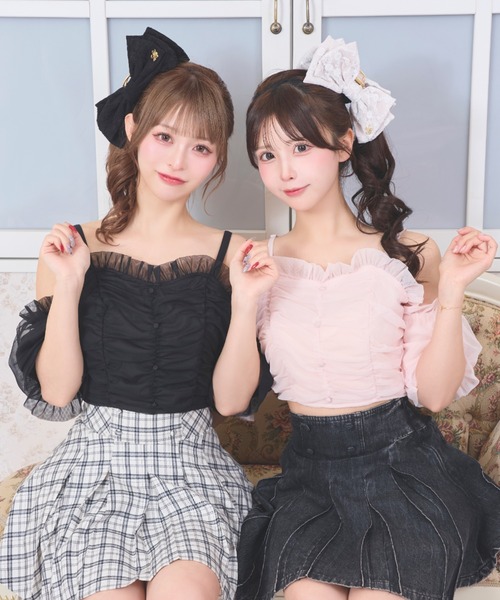 LAFARY（ラファリー）の「オフショルチュールトップス（その他トップス・レディース・ベージュ/ブラック/ピンク・FREE）」の17枚目の写真