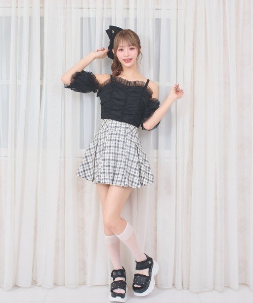 LAFARY（ラファリー）の「オフショルチュールトップス（その他トップス・レディース・ベージュ/ブラック/ピンク・FREE）」の13枚目の写真