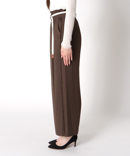 Jines(ジネス)の「サイドフリンジベルト付パンツ(その他パンツ・レディース・ブラック/カーキ/ベージュ・38)」の18枚目の写真