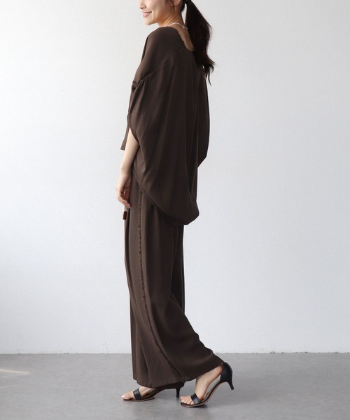 Jines(ジネス)の「サイドフリンジベルト付パンツ(その他パンツ・レディース・ブラック/カーキ/ベージュ・38)」の7枚目の写真