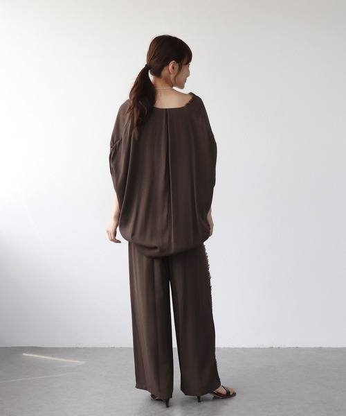 Jines(ジネス)の「サイドフリンジベルト付パンツ(その他パンツ・レディース・ブラック/カーキ/ベージュ・38)」の8枚目の写真