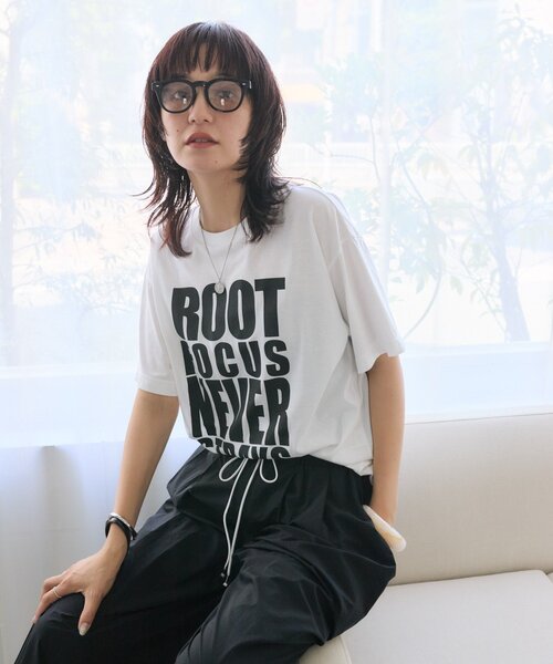 RIVE DROITE(リヴドロワ)の「【接触冷感】アソートロゴTee(Tシャツ/カットソー・レディース・チャコールグレー/ライトベージュ/ホワイト・FREE)」の18枚目の写真