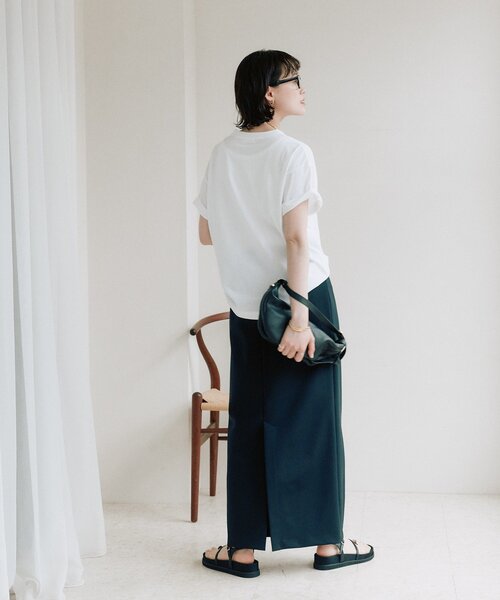 RIVE DROITE(リヴドロワ)の「【接触冷感】アソートロゴTee(夏服)(Tシャツ/カットソー・レディース・チャコールグレー/ライトベージュ/ホワイト・FREE)」の15枚目の写真
