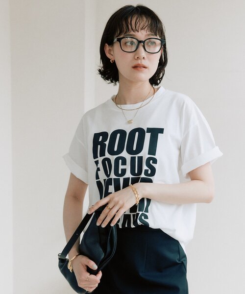 RIVE DROITE(リヴドロワ)の「【接触冷感】アソートロゴTee(夏服)(Tシャツ/カットソー・レディース・チャコールグレー/ライトベージュ/ホワイト・FREE)」の16枚目の写真