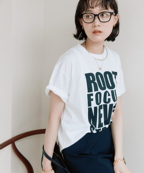 RIVE DROITE(リヴドロワ)の「【接触冷感】アソートロゴTee(夏服)(Tシャツ/カットソー・レディース・チャコールグレー/ライトベージュ/ホワイト・FREE)」の11枚目の写真
