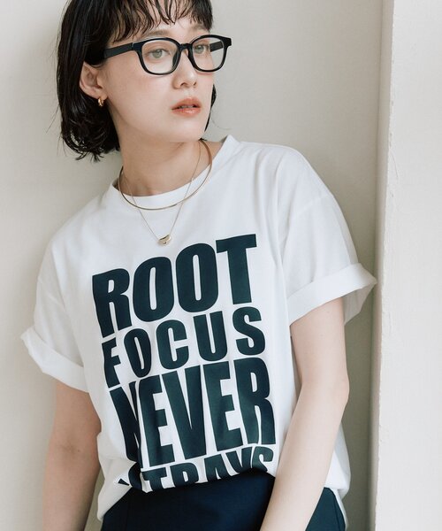 RIVE DROITE(リヴドロワ)の「【接触冷感】アソートロゴTee(夏服)(Tシャツ/カットソー・レディース・チャコールグレー/ライトベージュ/ホワイト・FREE)」の12枚目の写真