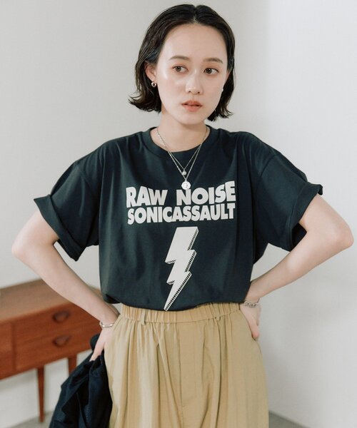 RIVE DROITE(リヴドロワ)の「【接触冷感】アソートロゴTee(Tシャツ/カットソー・レディース・チャコールグレー/ライトベージュ/ホワイト・FREE)」の6枚目の写真