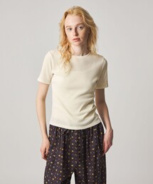 Steven Alan(スティーブンアラン)の「<Steven Alan>リブ ハーフスリーブ プルオーバー(Tシャツ/カットソー)」