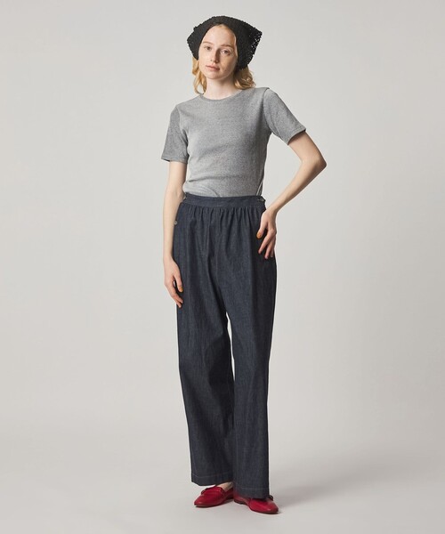 Steven Alan(スティーブンアラン)の「<Steven Alan>リブ ハーフスリーブ プルオーバー(Tシャツ/カットソー・レディース・オフホワイト/ライム/レッド/ブラック・FREE)」の6枚目の写真