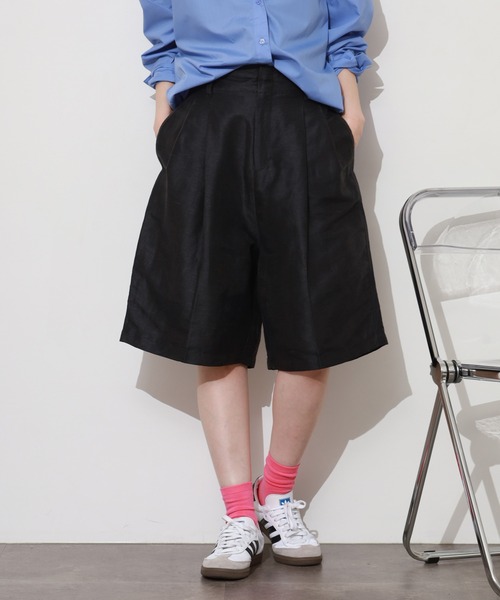 FUNALIVE(ファンアライブ)の「Gready Brilliant LiスラブHWハーフパンツ(その他パンツ・レディース・アイボリー/ブラック・M(38))」の16枚目の写真