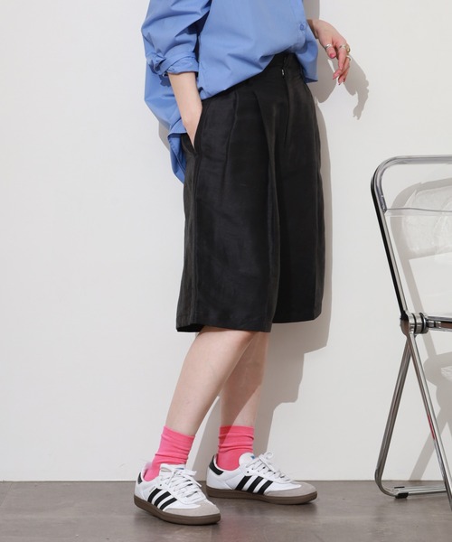 FUNALIVE(ファンアライブ)の「Gready Brilliant LiスラブHWハーフパンツ(その他パンツ・レディース・アイボリー/ブラック・M(38))」の15枚目の写真