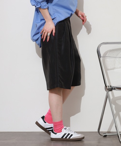 FUNALIVE(ファンアライブ)の「Gready Brilliant LiスラブHWハーフパンツ(その他パンツ・レディース・アイボリー/ブラック・M(38))」の14枚目の写真