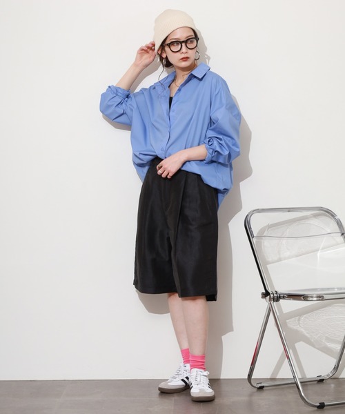 FUNALIVE(ファンアライブ)の「Gready Brilliant LiスラブHWハーフパンツ(その他パンツ・レディース・アイボリー/ブラック・M(38))」の12枚目の写真