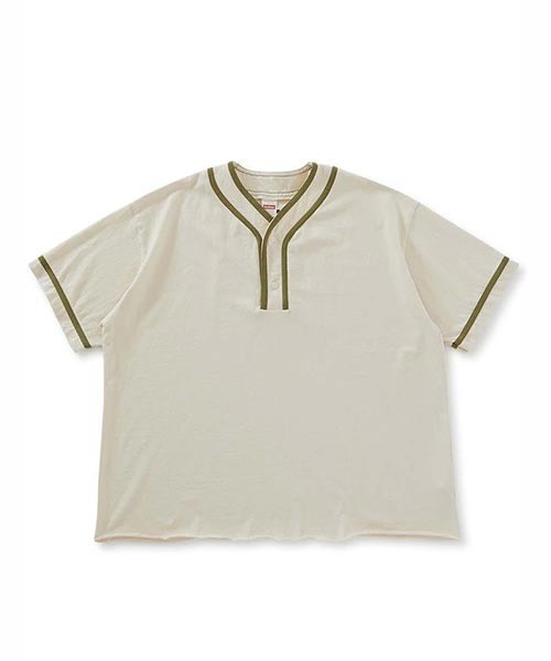 HIGH! STANDARD（ハイスタンダード）の「Healthknit × HIGH! STANDARD /ベースボール プルオーバーTシャツ（Tシャツ/カットソー・メンズ・ホワイト/ネイビー/ナチュラル/ロイヤルブルー/チャコール/グレー/ライトグレー・M/L）」の5枚目の写真