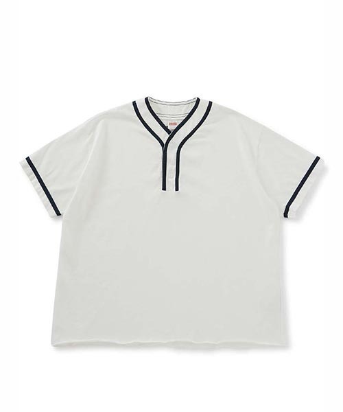 HIGH! STANDARD（ハイスタンダード）の「Healthknit × HIGH! STANDARD /ベースボール プルオーバーTシャツ（Tシャツ/カットソー・メンズ・ホワイト/ネイビー/ナチュラル/ロイヤルブルー/チャコール/グレー/ライトグレー・M/L）」の6枚目の写真