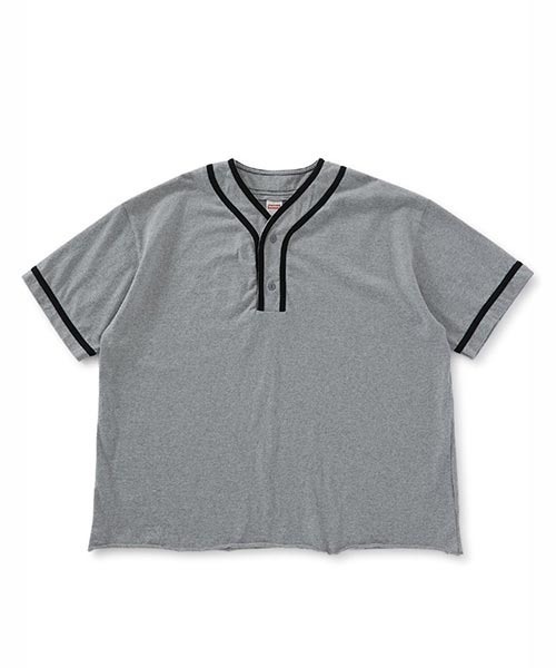 HIGH! STANDARD（ハイスタンダード）の「Healthknit × HIGH! STANDARD /ベースボール プルオーバーTシャツ（Tシャツ/カットソー・メンズ・ホワイト/ネイビー/ナチュラル/ロイヤルブルー/チャコール/グレー/ライトグレー・M/L）」の3枚目の写真