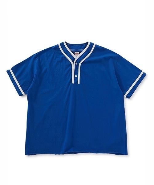 HIGH! STANDARD（ハイスタンダード）の「Healthknit × HIGH! STANDARD /ベースボール プルオーバーTシャツ（Tシャツ/カットソー・メンズ・ホワイト/ネイビー/ナチュラル/ロイヤルブルー/チャコール/グレー/ライトグレー・M/L）」の7枚目の写真