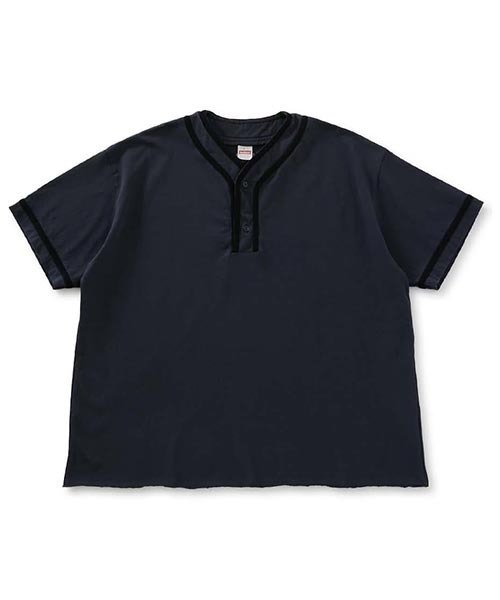 HIGH! STANDARD（ハイスタンダード）の「Healthknit × HIGH! STANDARD /ベースボール プルオーバーTシャツ（Tシャツ/カットソー・メンズ・ホワイト/ネイビー/ナチュラル/ロイヤルブルー/チャコール/グレー/ライトグレー・M/L）」の4枚目の写真