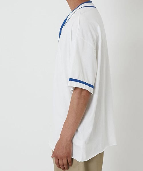HIGH! STANDARD（ハイスタンダード）の「Healthknit × HIGH! STANDARD /ベースボール プルオーバーTシャツ（Tシャツ/カットソー・メンズ・ホワイト/ネイビー/ナチュラル/ロイヤルブルー/チャコール/グレー/ライトグレー・M/L）」の9枚目の写真